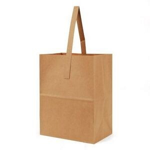 Single Strap Handeltote Kraft Bag (8"x5 1/4"x10 1/4")