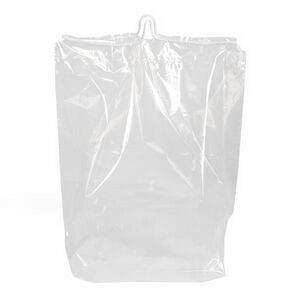 Stock Clear Plastic Cotton Drawstring Bag (14" x 16" x 6")