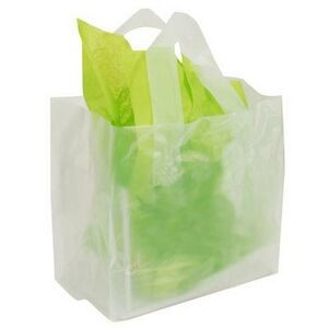 Frosty Clear Soft Loop Shopper Bag (8" x 5" x 7 1/2")