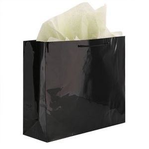 Black Gloss Eurotote Bag (20"x6"x16")