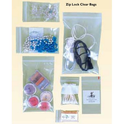 Stock Plain Zip Lock Clear Bag (3" x 5")