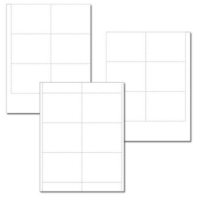 Blank I.D Card Inserts For I.D. Card Holders