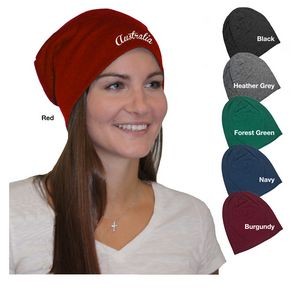 Embroidered Slouchy Beanie