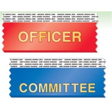 Horizontal Stock Title Ribbon with two-sided tape (1 5/8" x 4")
