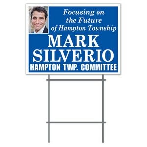 Corrugated Plastic Sign with Full Color Photo on Both Sides