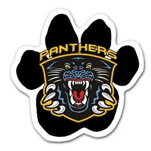 Full Color Paw Shaped Car Magnet
