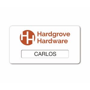 One Color Over-laminated Vinyl ID Window Badge