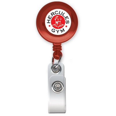 1.25" Round Full Color Badge Reel