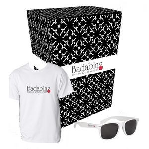 Gildan® Adult Heavy Cotton™ T-shirt And Sunglasses Combo Set With Custom