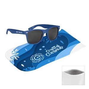 Malibu Sunglasses With Rpet Microfiber Sunglass Pouch