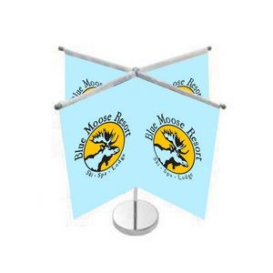Quad Vertical Style Table Top Flag
