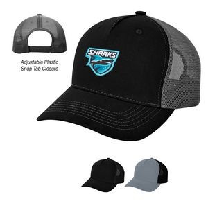 Infield 5-panel Budget Mesh Back Cap With Woven Patch
