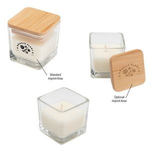 Mini Candle With Bamboo Lid