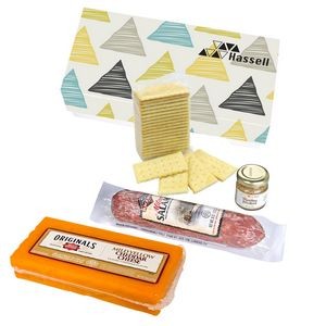 Charcuterie Gourmet Meat & Cheese Sampler Set In Gift Box