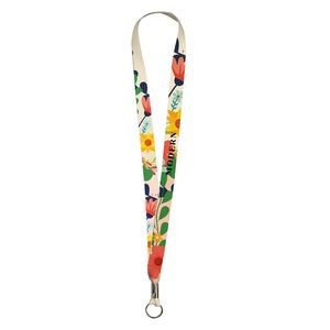 Full Color Imprint Smooth Dye Sublimation Lanyard 1"