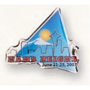 1¼" 4-Color Process Stainless Steel Emblem w/Epoxy Dome