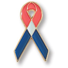 Stock Red, White, & Blue Ribbon Pin