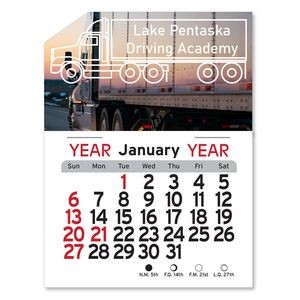 Semi-Truck Peel-N-Stick Calendar