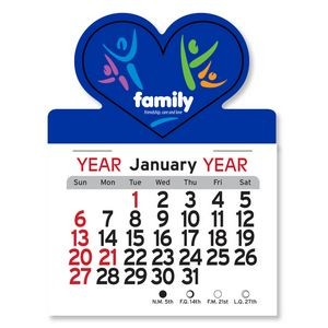 Heart Peel-N-Stick Calendar