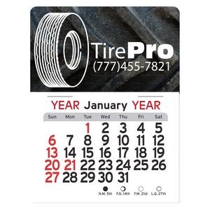 Tire Peel-N-Stick Calendar