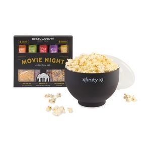 Movie Night Gourmet Popcorn Gift Set - Black