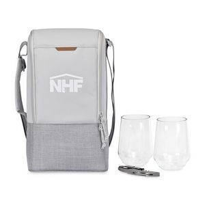 Parkview Insulated Wine-to-Go Carry Tote - Greystone