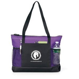 Select Zippered Tote - Purple