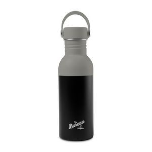 Arlo Colorblock Stainless Steel Hydration Bottle - 20 Oz. - Warm Grey-Black