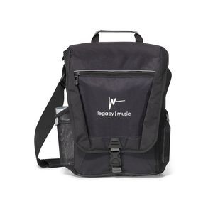 Vertex® Vertical Laptop Messenger Bag - Black