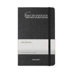 Moleskine Hard Cover Large Double Layout Notebook - Black