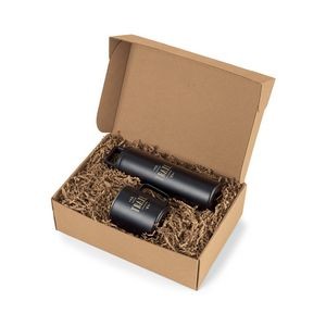 MiiR® Wide Mouth Bottle & Camp Cup Gift Set - Black Powder
