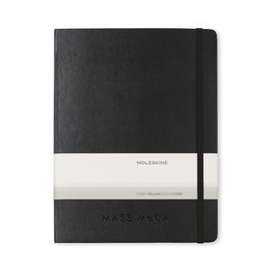 Moleskine Hard Cover X-Large Double Layout Notebook - Black