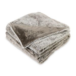 Luxe Faux Fur Throw Blanket - Brown