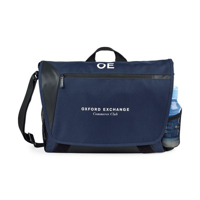 Sawyer Laptop Messenger Bag - Navy Blue