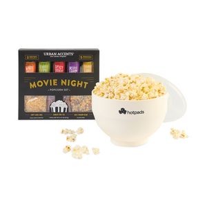 Movie Night Gourmet Popcorn Gift Set - White