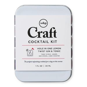 W&P Hole In One Lemon Twist Gin & Tonic Craft Cocktail Kit - White