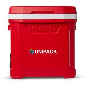 Igloo® Profile II 60 Qt Roller Cooler - White-Red Star