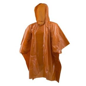 Rain Poncho Lightweight Burnt Orange