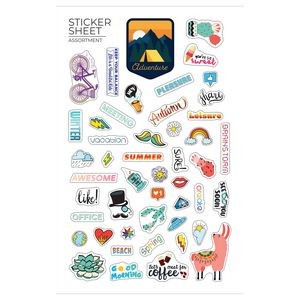 Flair 7" X 11 " Sticker Sheet