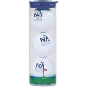 3 Ball Clear Tube W/ Callaway Warbird23 Golf Balls