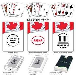 Flag - Canada - Theme Poker Size Playing Cards