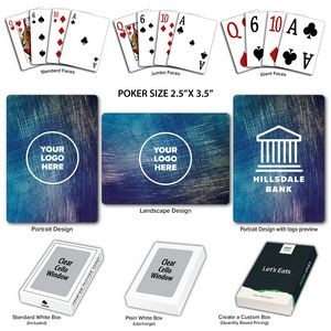 Distressed Theme Poker Size Playing Cards