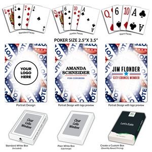 Vote Theme Poker Size Playing Cards