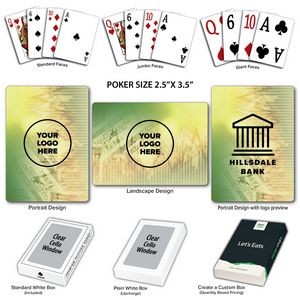 Financial Theme Poker Size Playing Cards