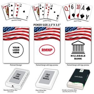 Flag - US - Theme Poker Size Playing Cards