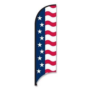 11' Street Talker Complete Feather Flag Kit (US Flag)