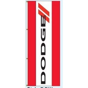 Double Face Interceptor® Drape Flags (Center Panel - Dodge®) (3' x 8')