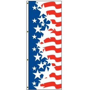 America Forever Free Flying Flag Drape (Star/Narrow Stripes)