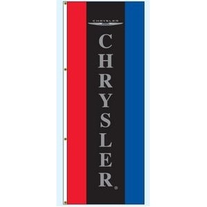 Double Faced Interceptor® Drape Flags (Center Panel - Chrysler®) (3' x 8')