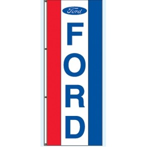 Double Faced Interceptor® Drape Flags (Center Panel - Ford®) (3' x 8')